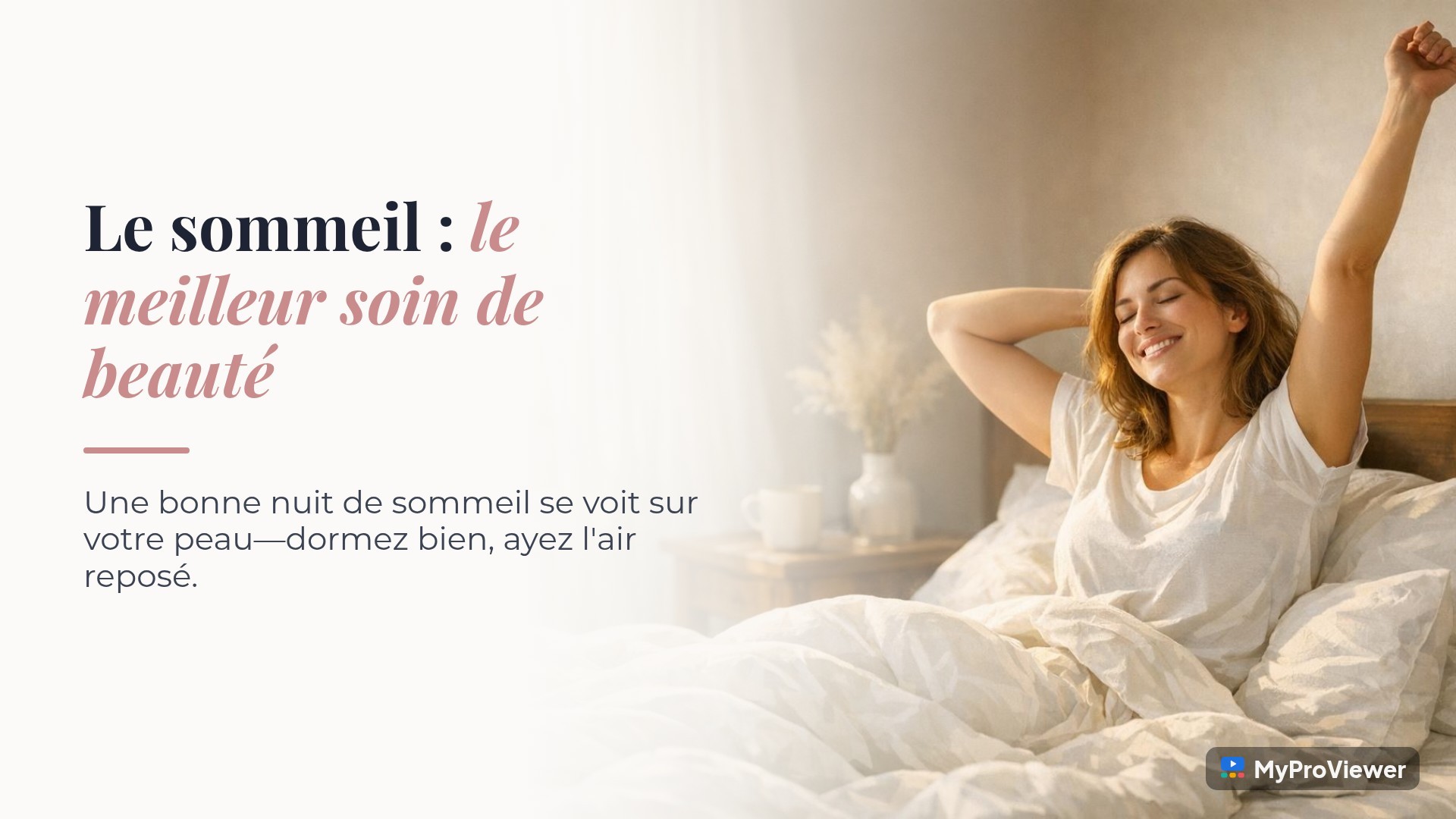 Le sommeil : le meilleur soin de beauté