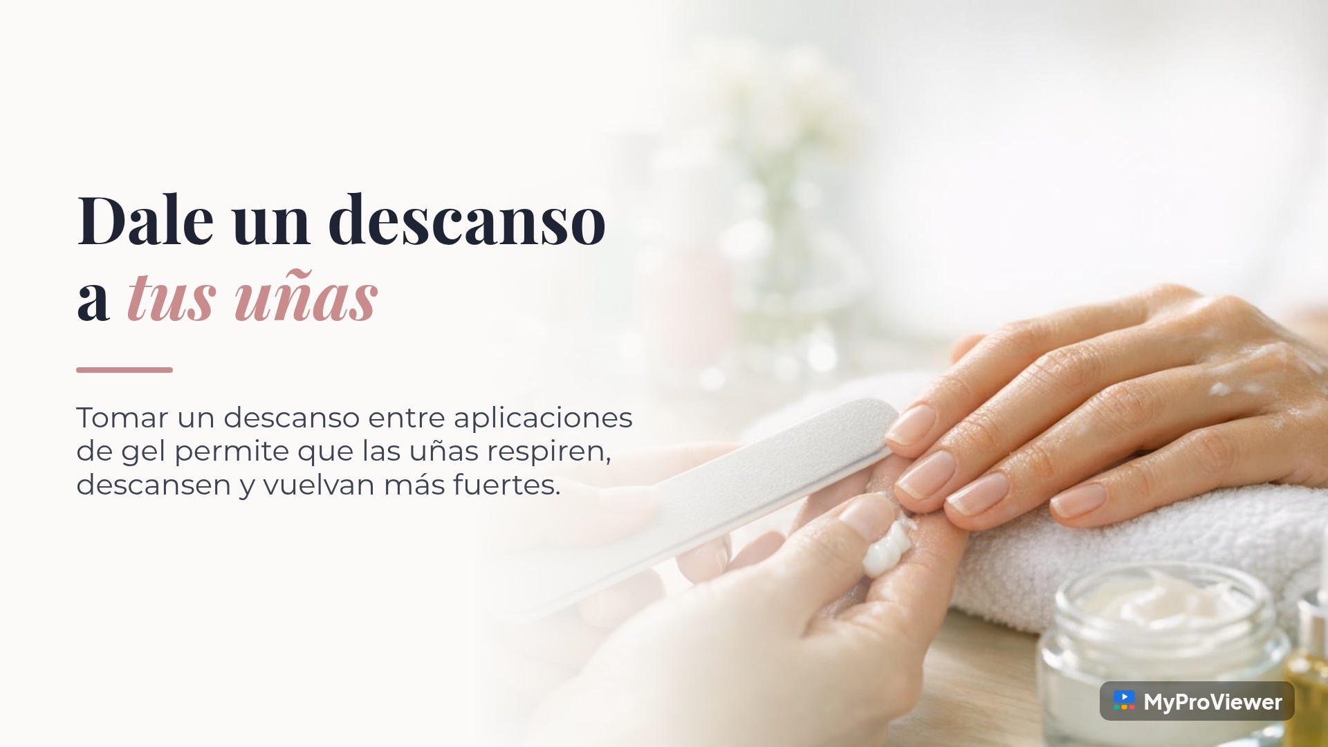 Dale un descanso a tus uñas