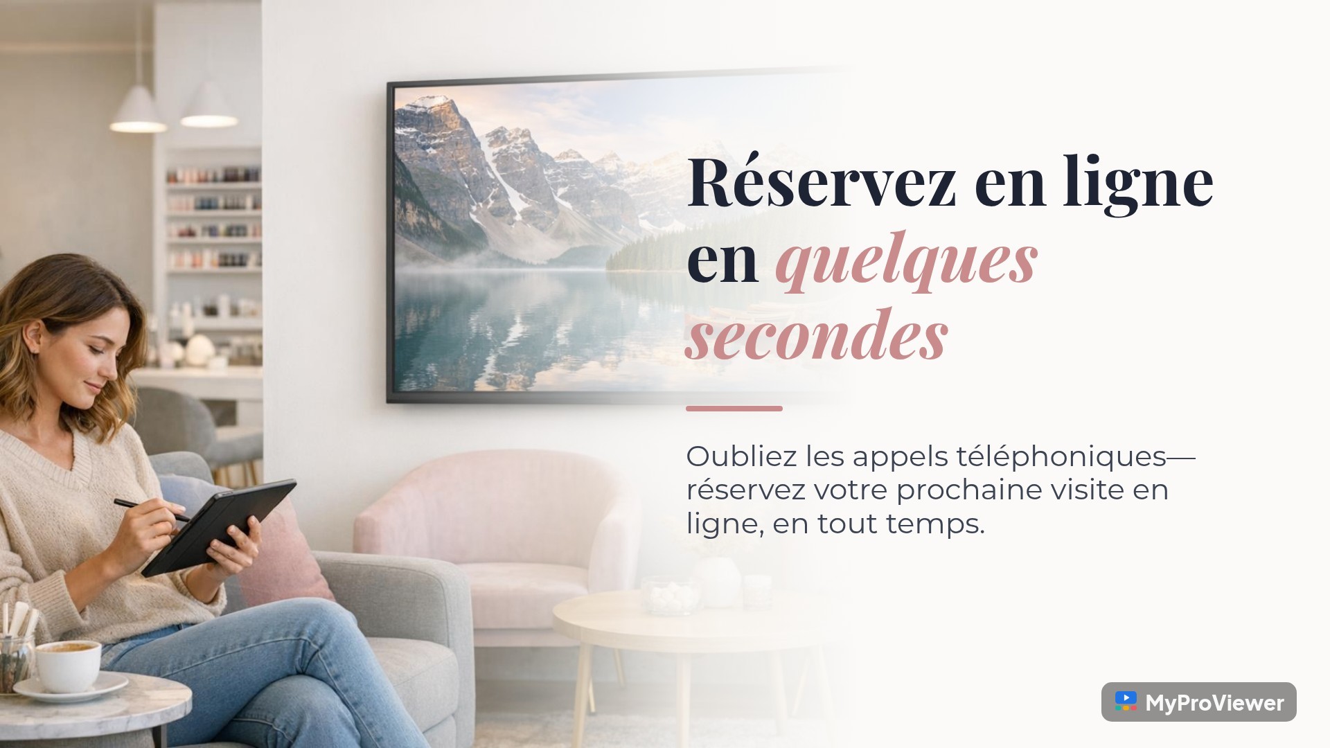 Réservez en ligne en quelques secondes