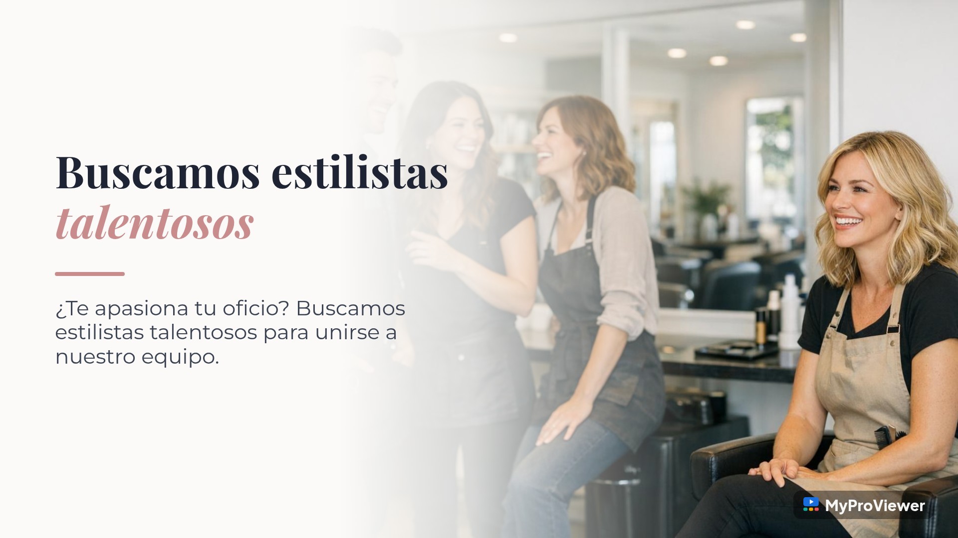 Buscamos estilistas talentosos