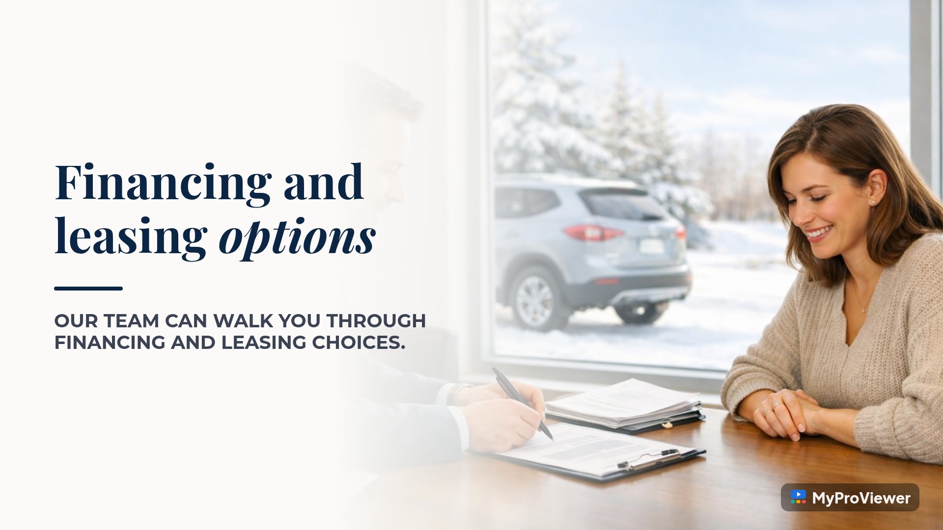 Financing and leasing options