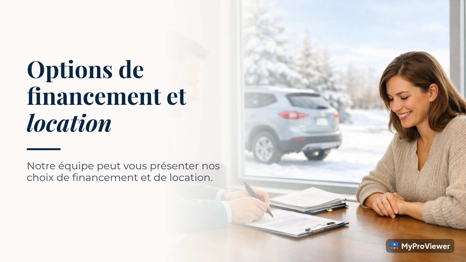 Options de financement et location