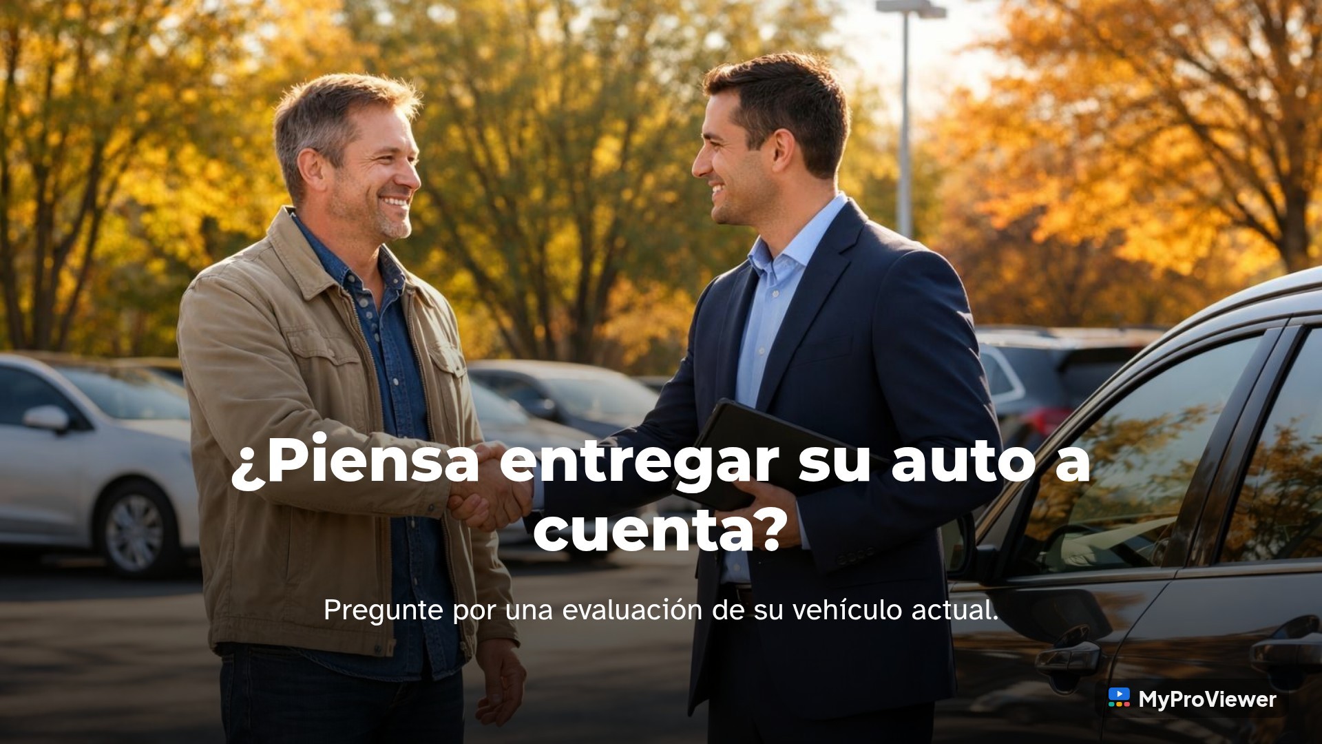 ¿Piensa entregar su auto a cuenta?