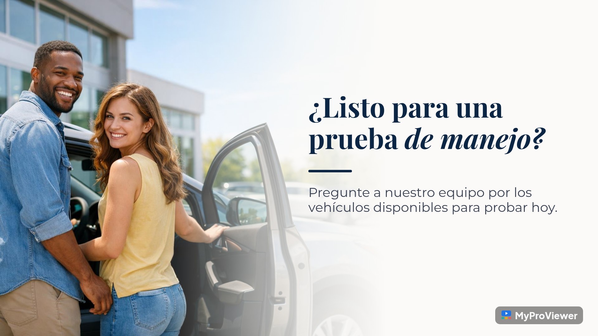 ¿Listo para una prueba de manejo?