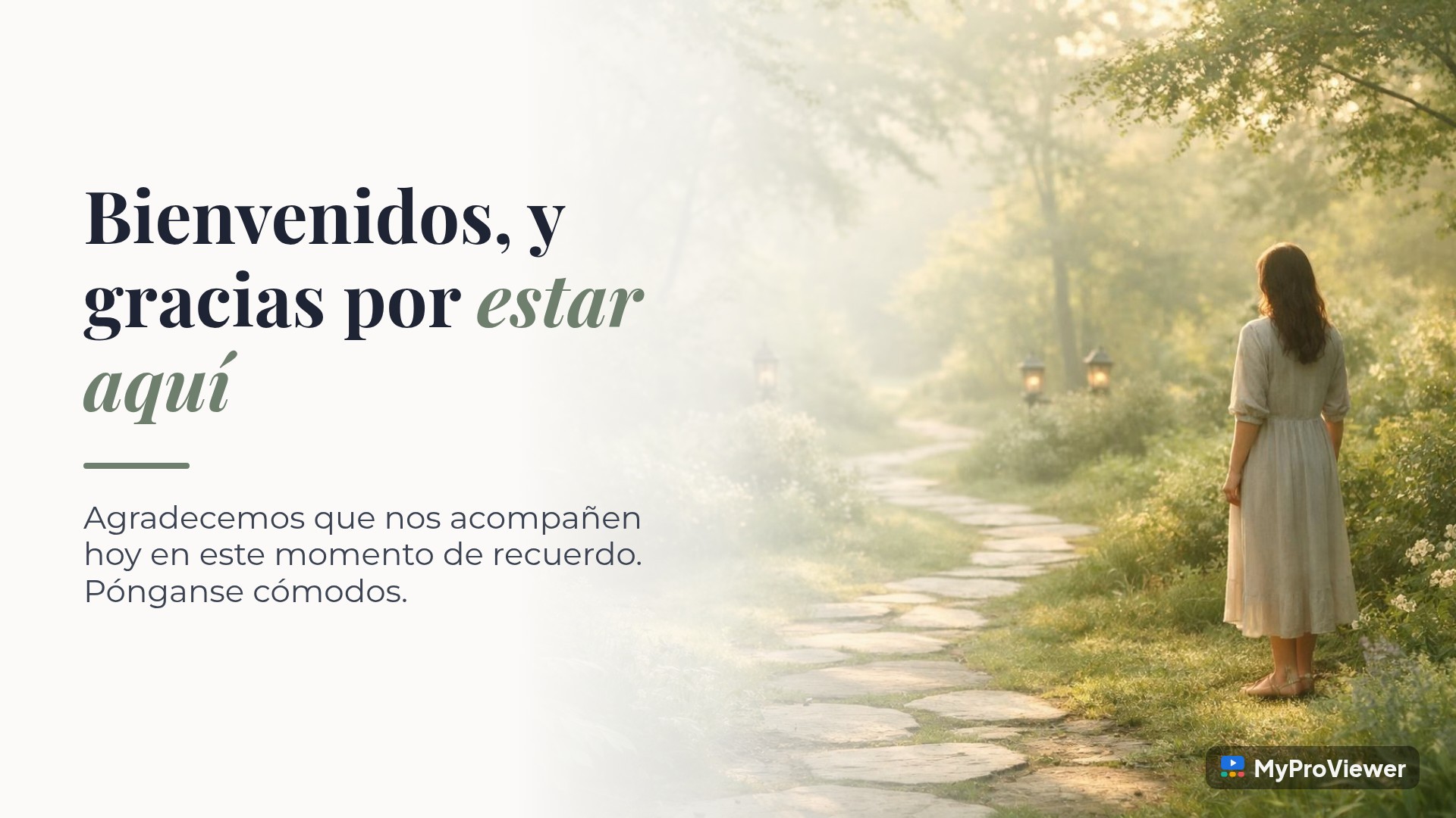 Bienvenidos, y gracias por estar aquí