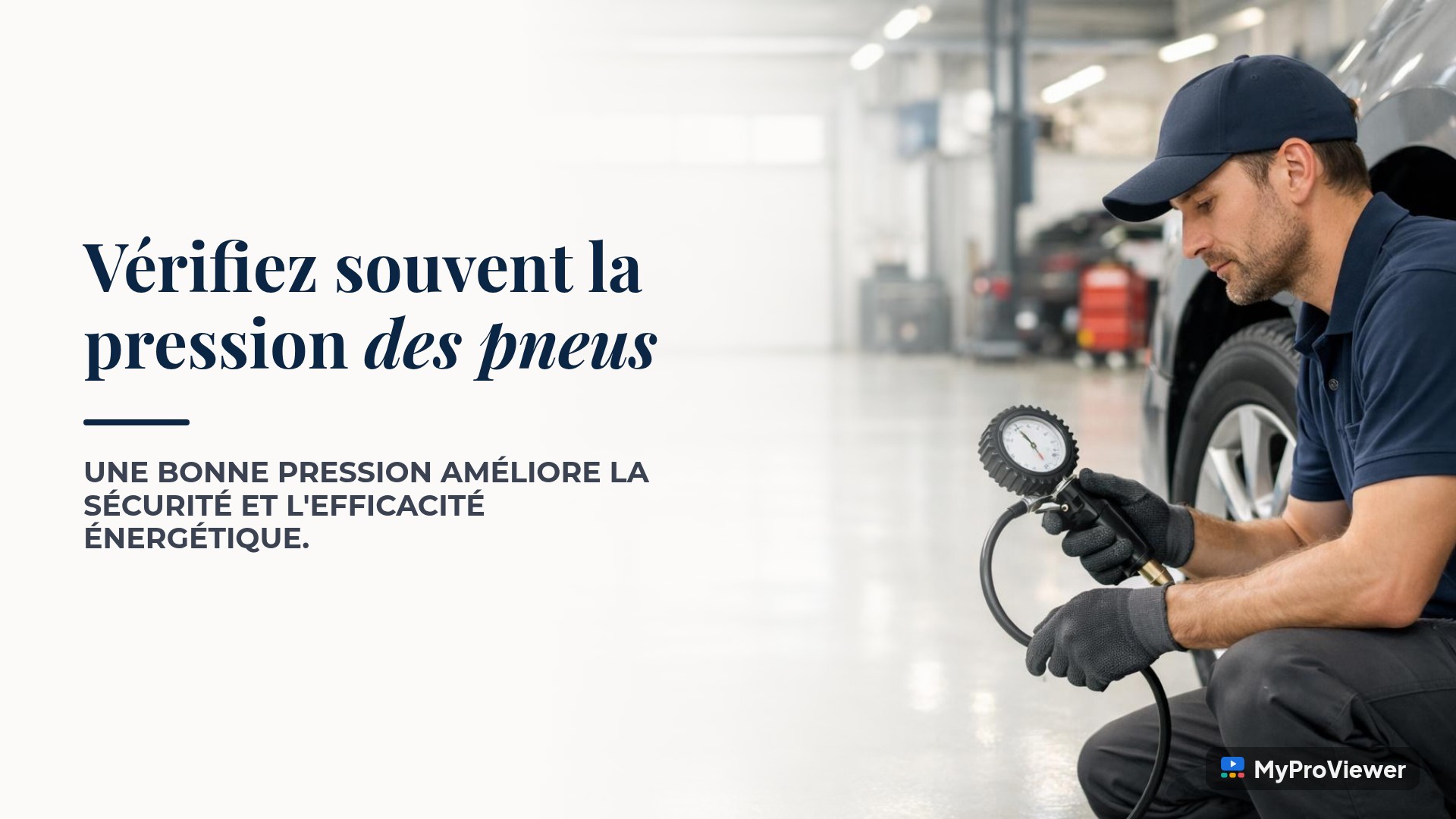 Vérifiez souvent la pression des pneus