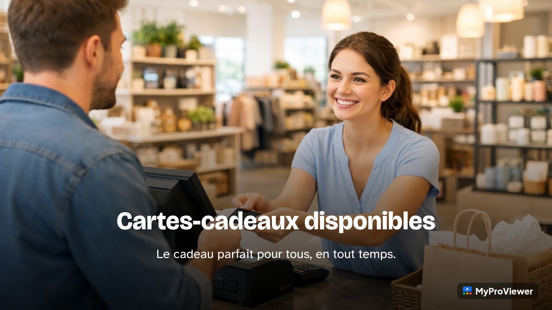 Cartes-cadeaux disponibles