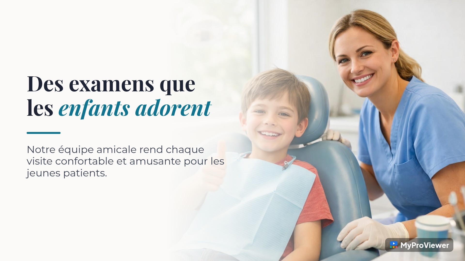 Des examens que les enfants adorent